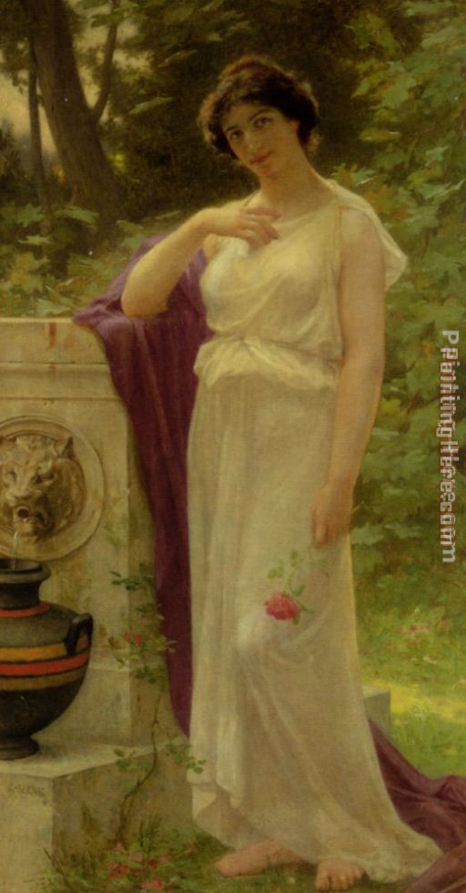 Guillaume Seignac Young Woman with a Rose